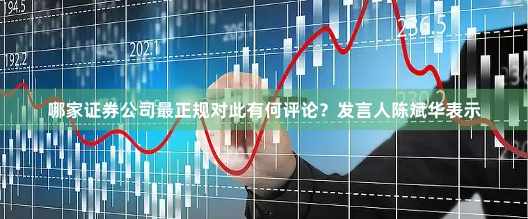 哪家证券公司最正规对此有何评论？发言人陈斌华表示