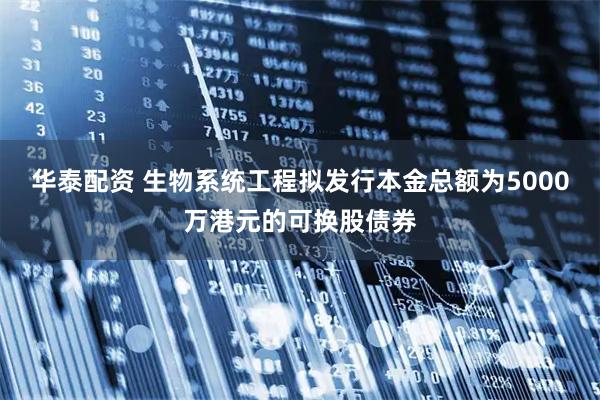 华泰配资 生物系统工程拟发行本金总额为5000万港元的可换股债券