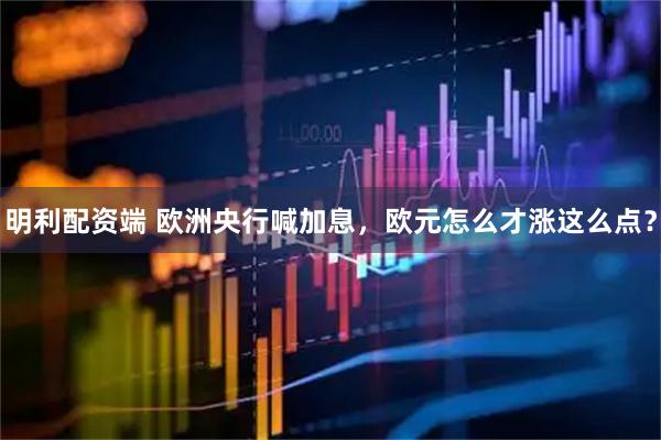 明利配资端 欧洲央行喊加息，欧元怎么才涨这么点？